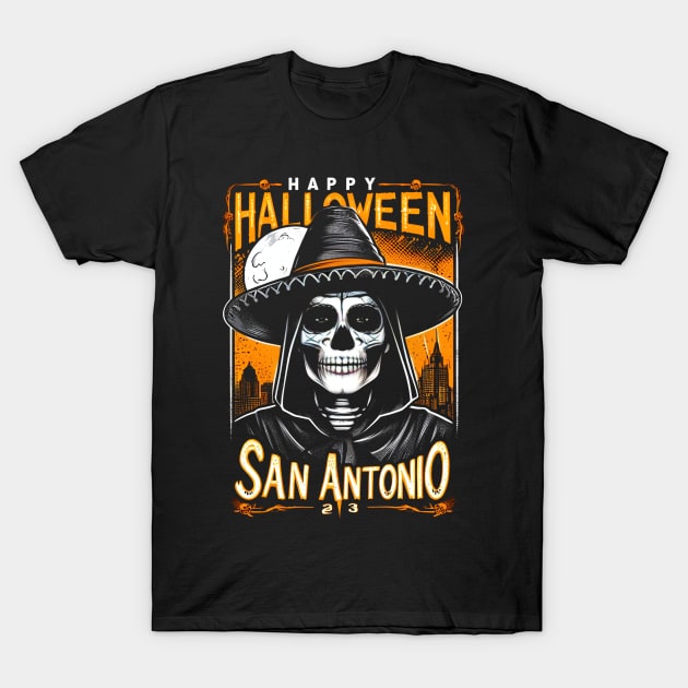 San Antonio Halloween T-Shirt by Americansports